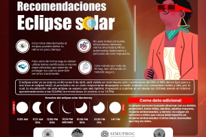 <strong>Emite Protección Civil García recomendaciones previo al eclipse solar total</strong>